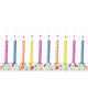 Set 10 Lumanari Tort Mix Birthday - Spiralate - PartyDeco